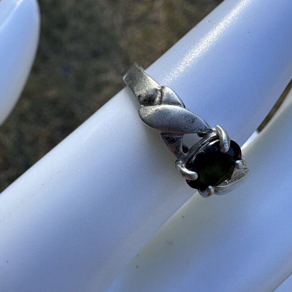 VTG Jay King DTR Sterling 925‎ Black Spinel Ring Size 7 Oval Shape 2.7g - Picture 4 of 11